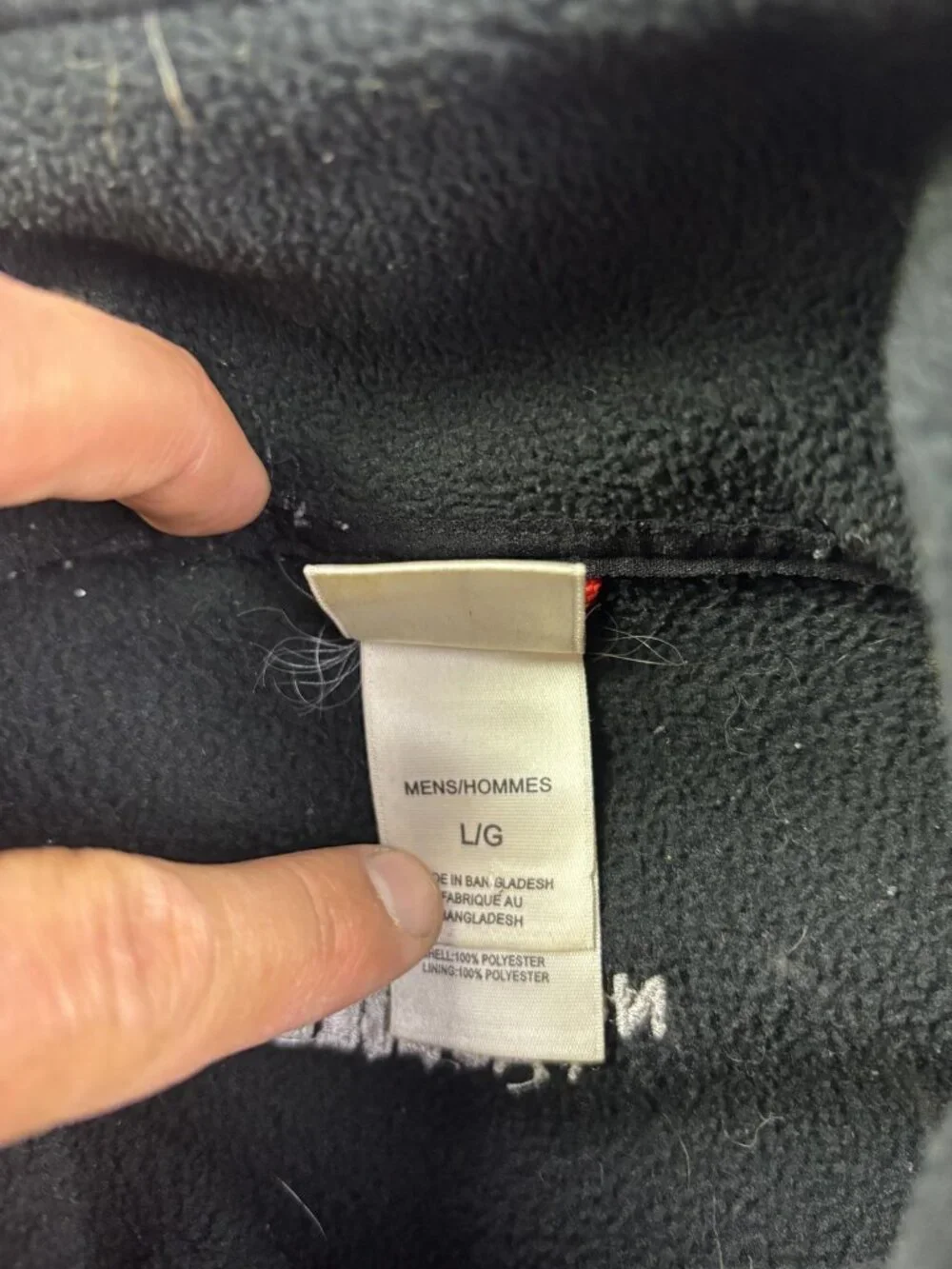 The North‎ Face TKA 200 Jacket Mens Large Black Full Zip Fleece Hiking Outdoor